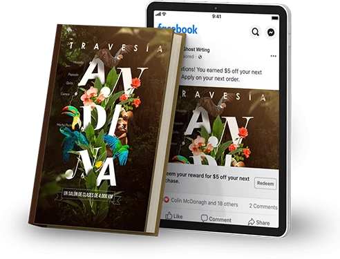 Book and tablet showcase